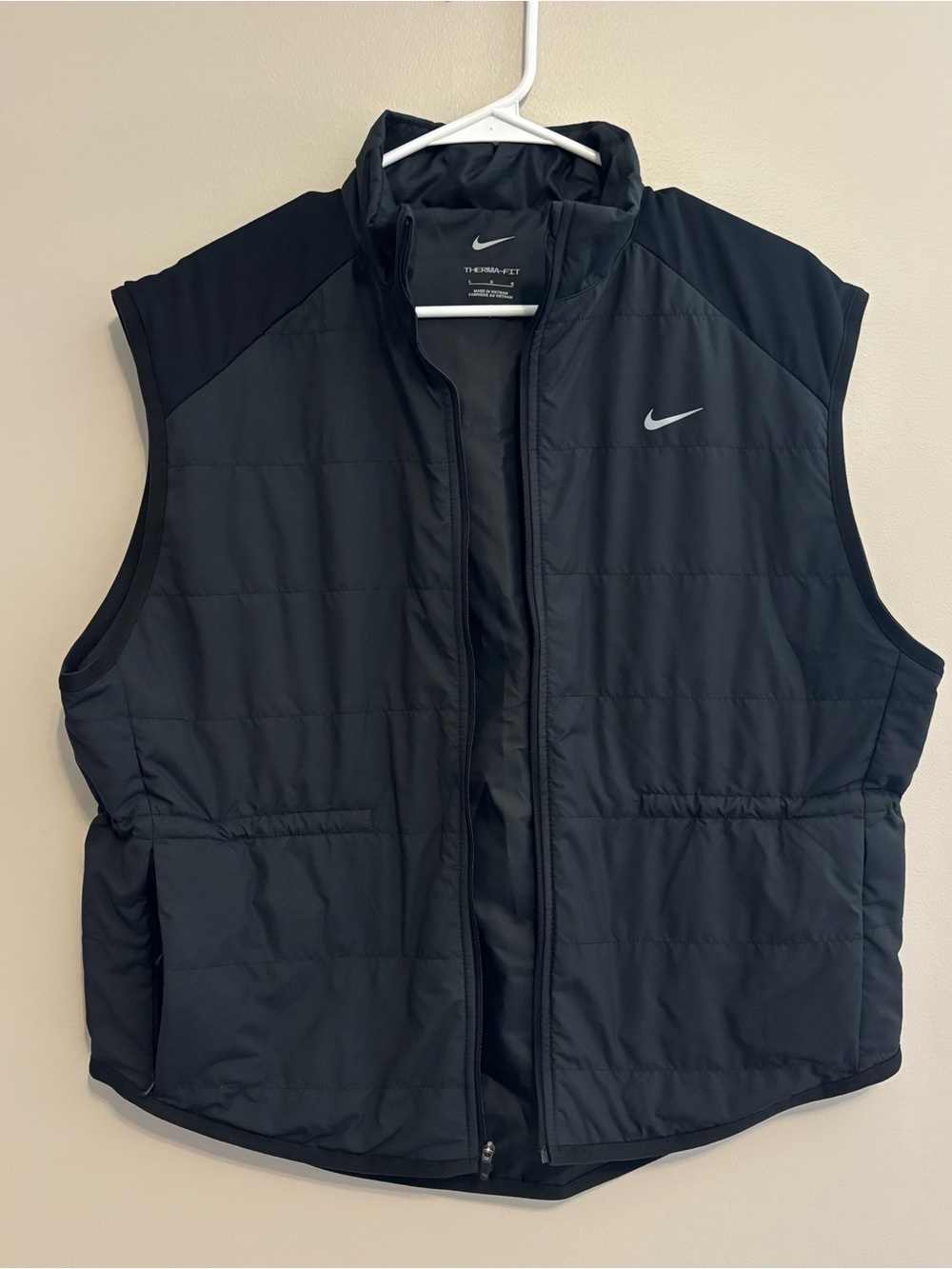 Nike Black Puffer Vest - Lightweight Insulated Vest - Size Large